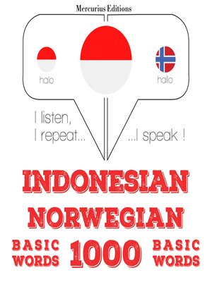 cover image of 1000 kata-kata penting di Norwegia